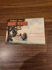 Vintage Post Card Folder - Greetings from Mount Vernon Va.    picture