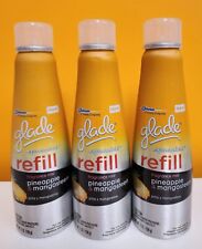 3 Glade Expressions Refill Fragrance Mist Spray Pineapple & Mangosteen 7 oz ea picture