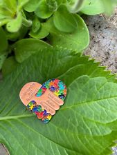 Mental Health Matters Awareness Enamel Pin Badge MIND Be Kind Autism Puzzle  picture