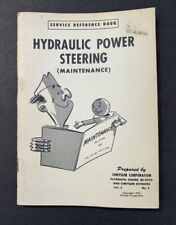 1952 Chrysler Service Reference Book - Hydraulic Power Steering Maintenance picture