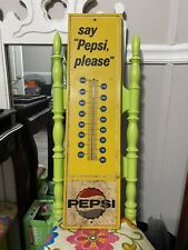 Vntg PEPSI-COLA THE LIGHT REFRESHMENT THERMOMETER (Thermometer doesn’t work) picture