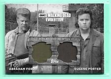Abraham Ford Eugene Porter Walking Dead Evolution Dual Black & White Relic #6/10 picture