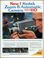 1961 Boy Duck Pond Kodak Zoom 8 automatic movie Camera vintage photo print ad L8 picture