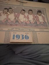 Vintage Calendars From 1936 And 1937 picture