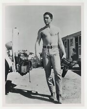 Chad Everett 1963 On Set Candid Cowboy Beefcake Shirtless Bare Chest Photo 10365 picture