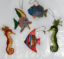 Tropical Fish And Sea Horse Christmas Tree Ornaments picture