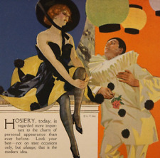 Antique Women's Fashion Luxite Hoisery page Ad 1917 costume party Halloween dres picture