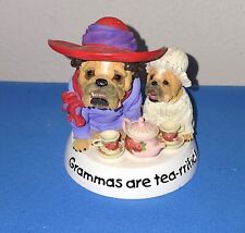 Zelda Wisdom Grammas Are Teariffic Figurine #15519, Bulldogs, Tea Set picture