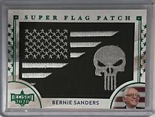 BERNIE SANDERS 2020 LEAF DECISION BLACK SUPER FLAG PATCH CARD FORMER US SENATOR picture