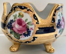 Rare Vintage Decorative Porcelain Bowl-French Style-Heavy Gold Gilding picture