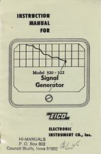 Vintage COPY -  EICO Model 320-322 Signal Generator Instruction Manual - radio picture