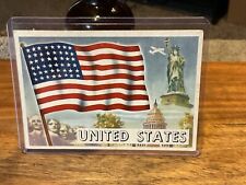 1956 Flags of the World - # 1 UNITED STATES - EX picture