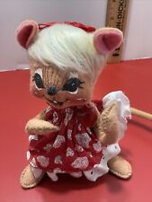 Vintage Annalee Sweetheart Girl Mouse 5”  ~ Tush Tag Only picture
