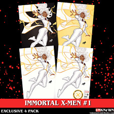 [4 PACK] IMMORTAL X-MEN 1 UNKNOWN COMICS DAVID NAKAYAMA EXCLUSIVE COLOR BLEED VA picture
