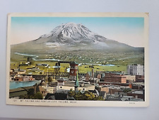 vintage postcard mt tacoma and part of city tacoma washington state picture