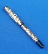 Vintage/Antique Ornate Scroll Fountain Pen Warranted 14KT Gold Nib 17.6 grams  picture