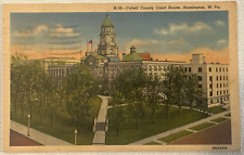 Vintage 1942 Cabell County Courthouse Huntington West Virginia Postcard Posted picture
