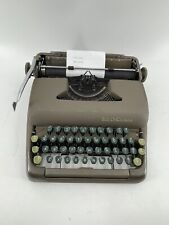 Vintage Smith Corona Sterling Shift Typewriter Green Keys w/ Case Tested Working picture