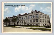 Columbia MO-Missouri, Biology Building, University, Vintage c1924 Postcard picture