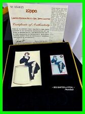 Limited Ed. Vintage 1996 Zippo Lighter Petty Girl Marjorie Numbered Mint In Box picture