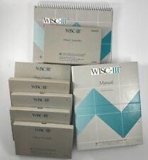 WISC-III 3 Wechsler Intelligence Scale Picture Arrangement Blocks Objects Manual picture