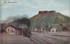 Postcard Castle Rock CO Colorado Railroad  picture