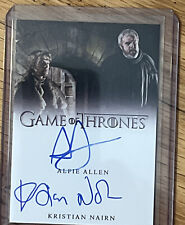 Game of Thrones Iron Anniversary Series 2 ALFIE ALLEN & NAIRN Dual Autograph picture