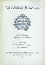 Herman Davidowitz Collection of Judaica, Parke-Bernet, N.Y.C., March 16, 1967 picture