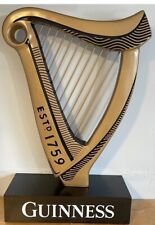 Guinness Beer Harp Alcohol Display Sign Double Sided Huge 21