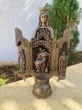 28cm 11 inch bronze virgin mary statue,made of Cold Cast Bronze Coated Polyresin picture