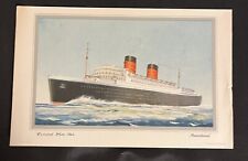 Cunard White Star RMS Mauretania Abstract of Log NY-West Indies 12/23 1948-9 picture