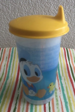 Tupperware Disney Donald Duck Yellow Seal Bell Tumbler Sippy Cup 10oz New picture