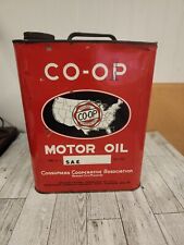 Vintage Co-Op Motor Oil 2 Gallon  picture