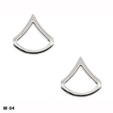 PAIR Police & Security ~ PFC Rank ~ Private Chevron Pin ~ Silver Tone ~ Gemsco picture