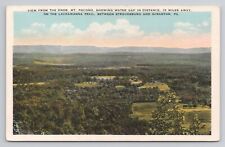 Postcard View From The Knob Mt. Pocono Pennsylvania c1920 picture