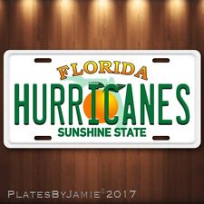 Miami Hurricanes Florida Aluminum License Plate Tag New picture