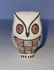 Vintage Native American Indian Pottery SIGNED CS Owl Lizard Effigy Figure Acoma picture