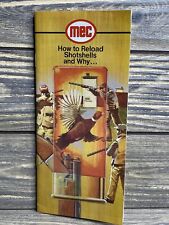 Vintage Brochure Pamphlet MEC How To Reload Shotshells And Why  picture