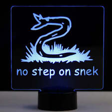 No Step on Snek - LED Illuminated Patriotic Backlit Sign picture