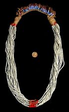 Antique Multistrand Necklace Fulani Tribal Old Trade Beads Africa Nigeria picture
