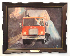 Vintage 1971 SUPER RARE Steve Stephenson Jesus Christ Trucker picture-Orig.Frame picture