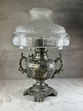 Must See B&H Royal Kerosene Oil Lamp Vintage Antique Victorian Glass Shade picture