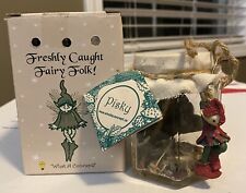 SET OF 5   freshly caught fairy folk. collectible fairy in a jar picture