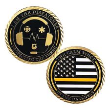 Dispatcher Challenge Coin the Thin Yellow Line Gift Coin Calm Voice Protector picture