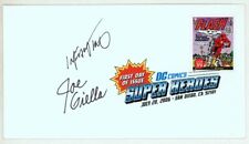 Carmine Infantino & Joe Giella SIGNED Flash DC Comics Super Heroes FDI Art Stamp picture