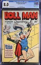 Doll Man #10 CGC VF 8.0 Off White to White Bondage Torture Cover Quality Comics picture