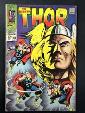 The Mighty Thor #158 Vintage Marvel Comics Silver Age 1st Print 1968 VG *A2 picture