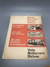 Nixon has cost you plenty Texas Version double page pamphlet George McGovern picture