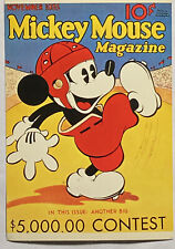 Mickey Mouse Magazine Nov. 1935 Wal Disney Red Baseball Art Postcard P2 picture