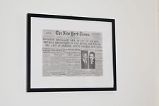 Framed Israel Established New York Times Newspaper of May 15, 1948 (Reprint) picture